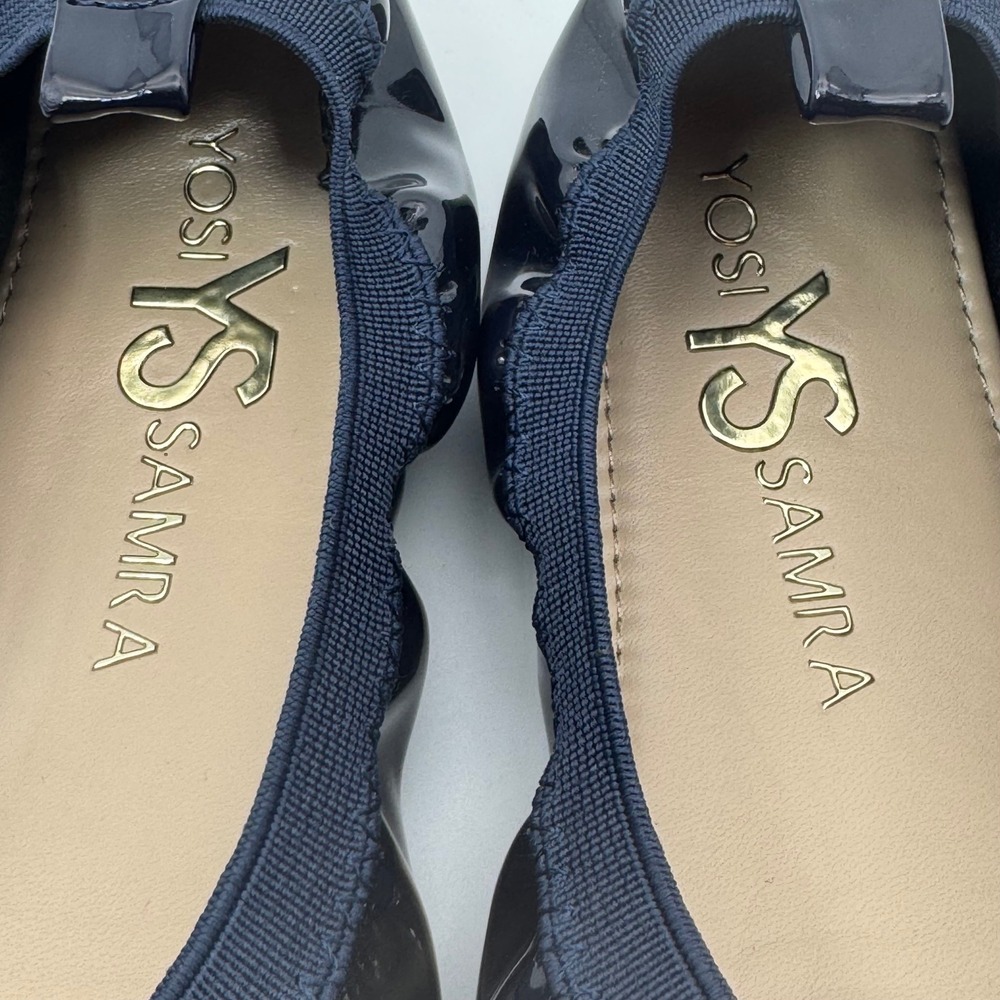 Yosi Samra Ballet Flats Navy Patent Leather Girls Shoes Size 1 - Picture 6 of 9